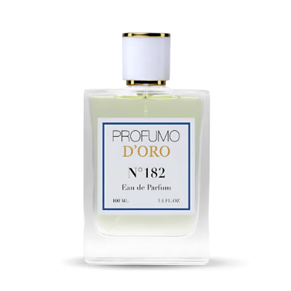 Profumo D’oro N°182 – stilvolles Damen Eau de Parfum im edlen Flakon, fotografiert für die Hauptansicht des Produkts
